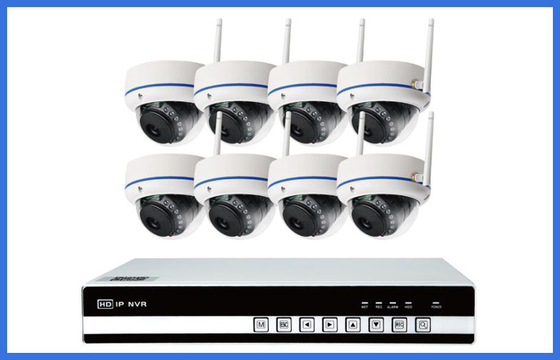 Equipos inalámbricos 8PCS de la cámara CCTV del IP de la bóveda interior para el hogar/la tienda Onvif
