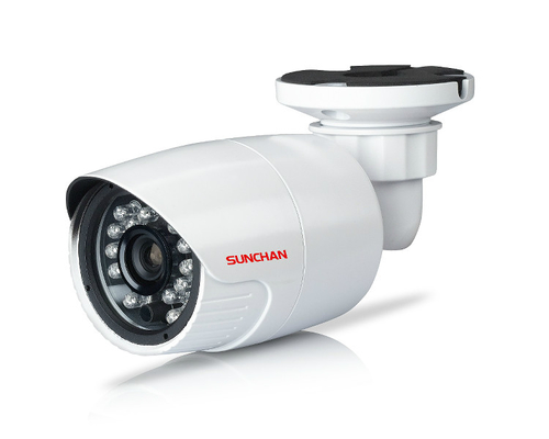 cámara infrarroja de la bala del CCTV Cmos de 0.5Lux 0.1Lux HD con el soporte SC-851M3 de la Corte-Prueba