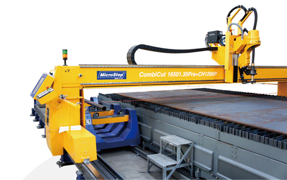 Máquina que bisela del plasma biselada amarilla del CNC Combicut 3D para la industria del automóvil